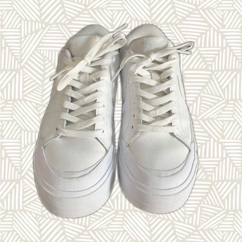 Nike Legacy Lift White Platform Sneakers